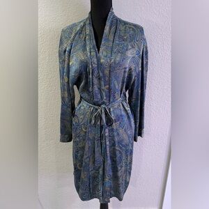 Victoria's Secret Blue Paisley Robe